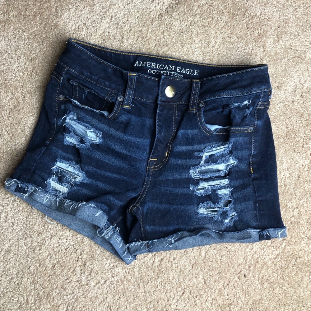 AE Distressed Jean Shorts